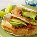 Fish Tacos with Avocado Salsa